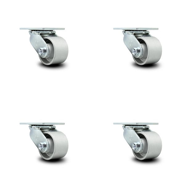 3.25 Inch Semi Steel Swivel Caster Set with Ball Bearing and Swivel Lock SCC
